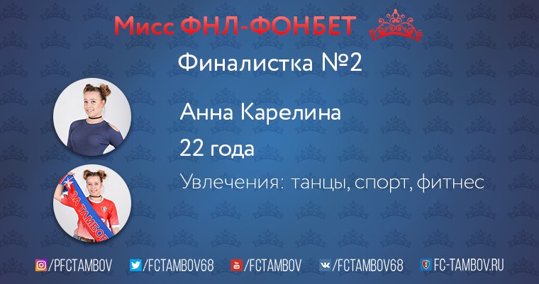 Мисс Тамбов. Финалистка №2. Анна Карелина